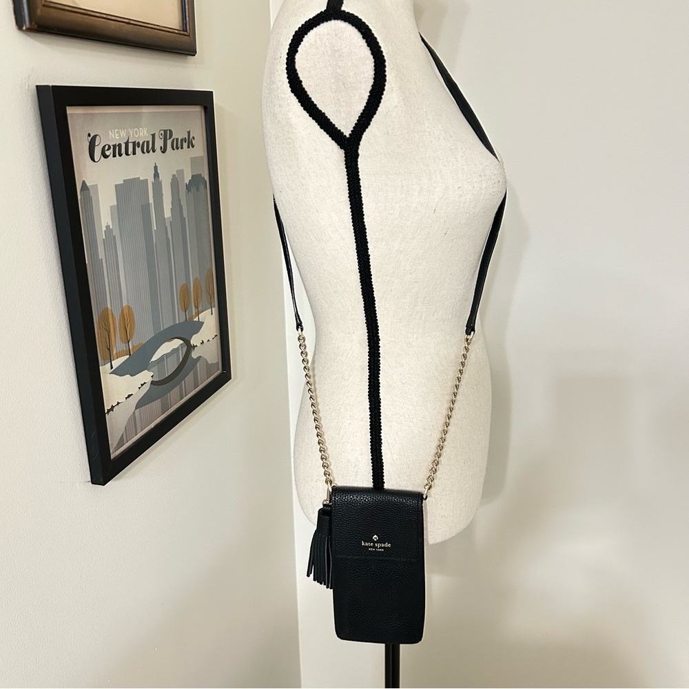 Kate Spade Black Pebbled Leather Crossbody Bag - Picture 4 of 4